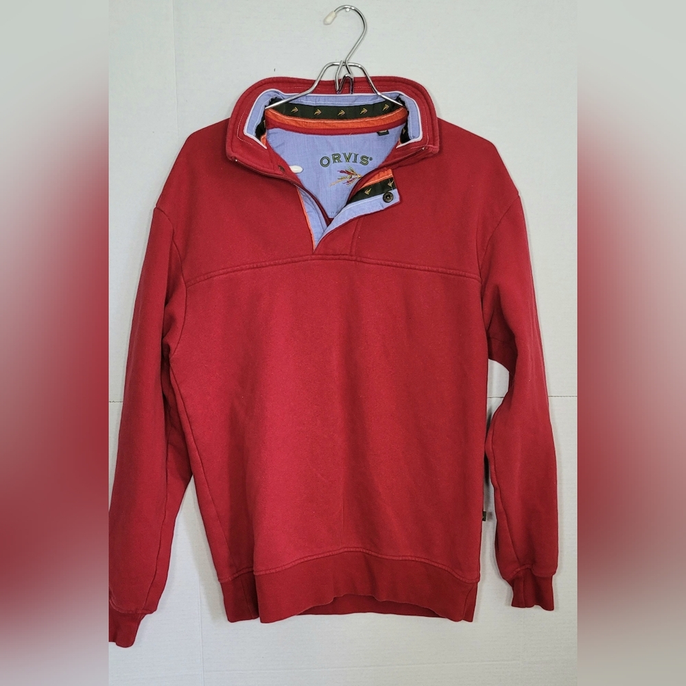 Orvis red pullover sweater small